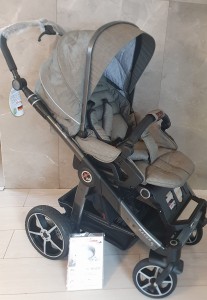 Wózek Hartan Racer GT z hamulcem ręcznym Olive Dot