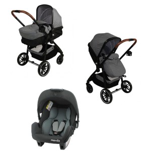 Wózek dziecięcy 3w1 KIARA + Fotelik  Nania 0-13kg