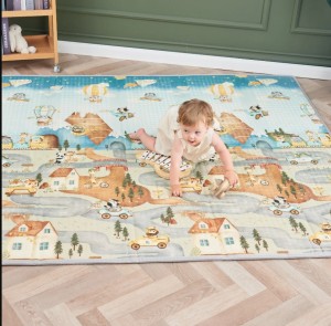 Dwustronna Mata Piankowa SUPERBE BEBE dla dzieci XXL 200 x 180 cm